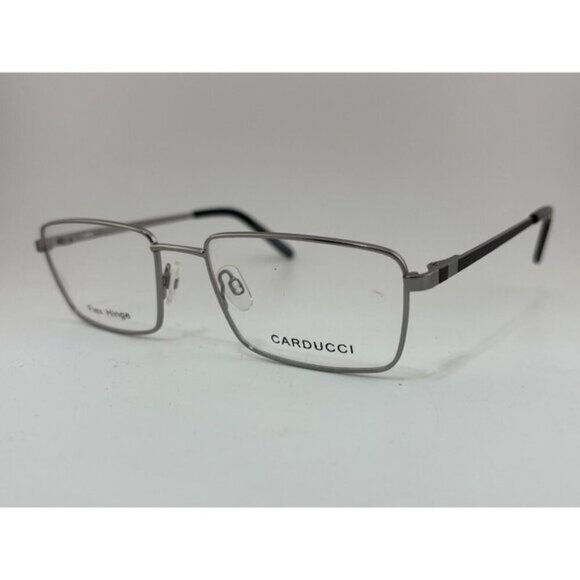 1 CARDUCCI Flex Hinge CD7142 GUN 54-18-140 Silver Eyeglass Frames - Picture 1 of 6